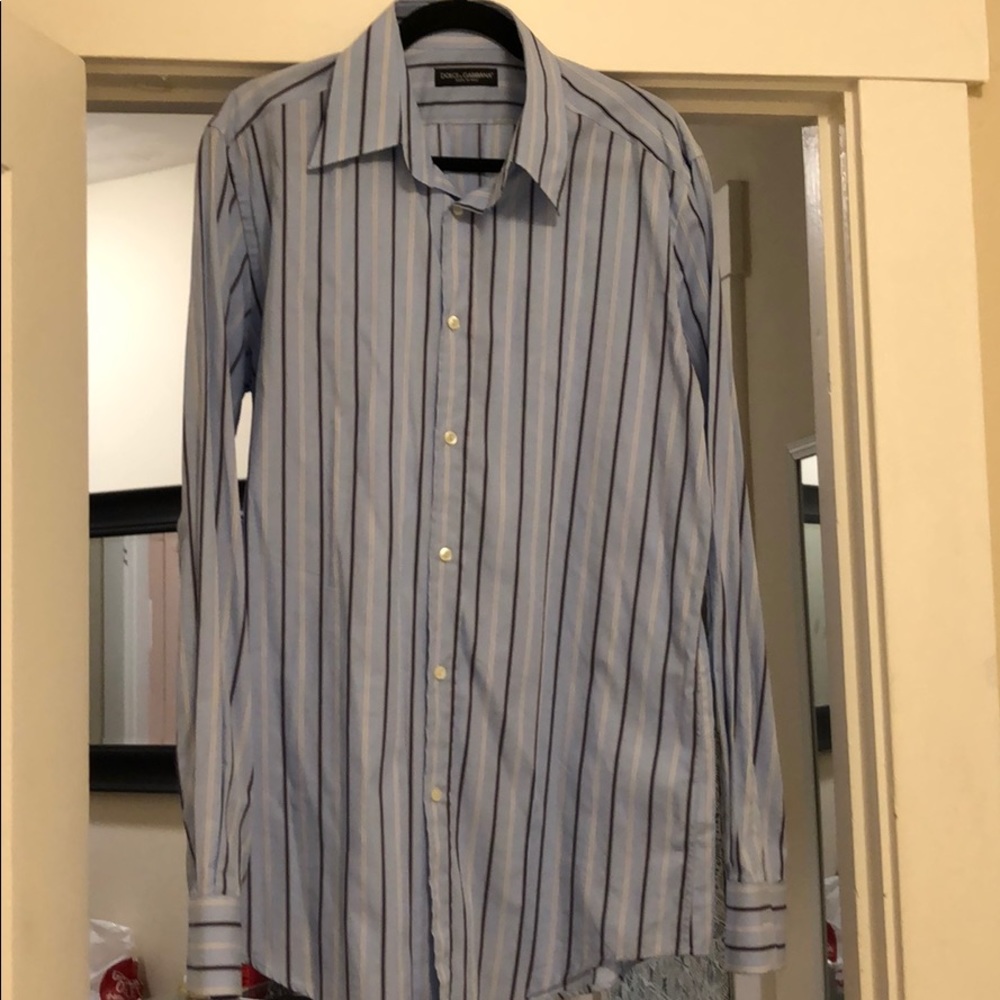 Men’s Dolce & Gabbana dress striped shirt